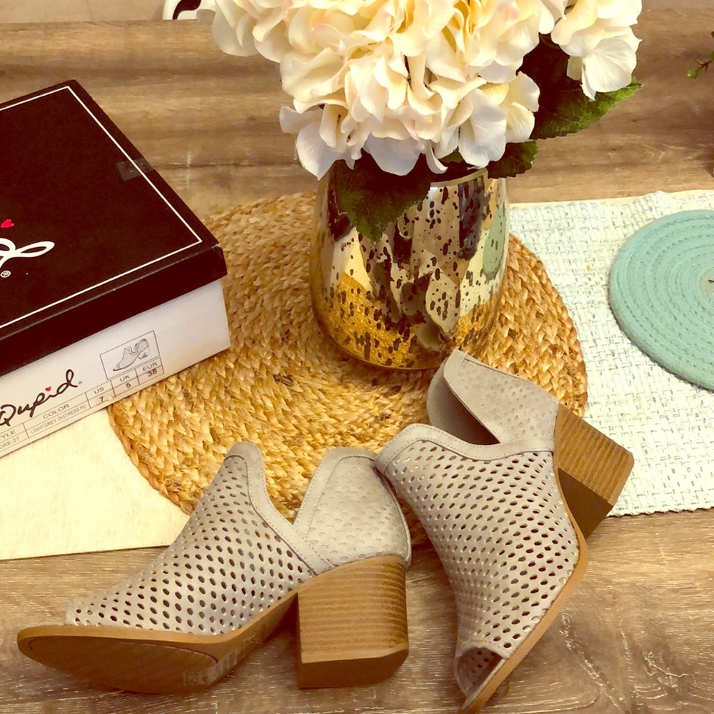 Peep Toe Booties
